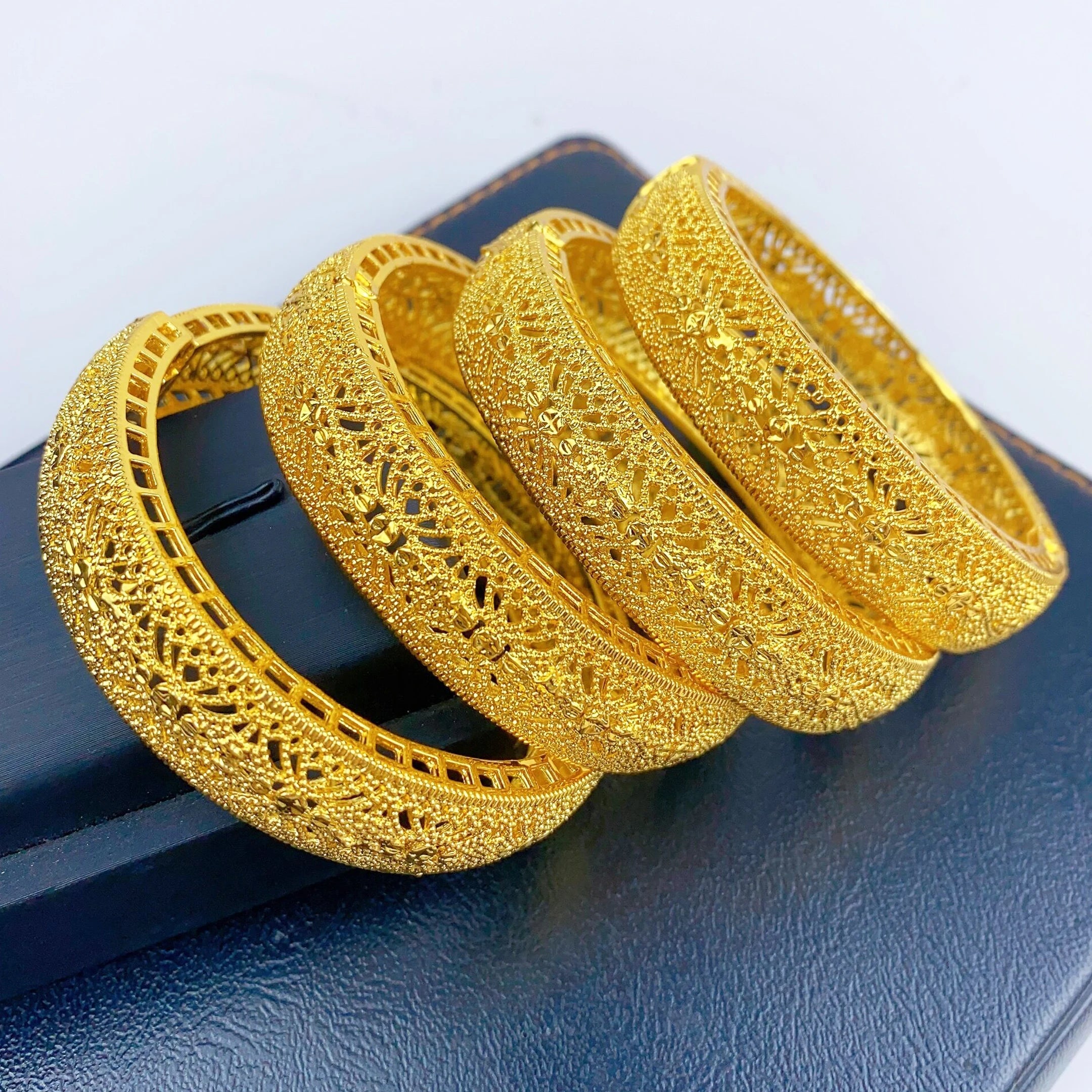 Bracelets Luxe Plaqué Or 24K – Style Dubaï, Indien & Africain