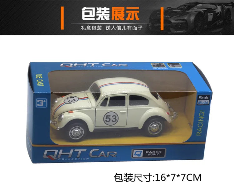 Voiture Coccinelle Classique 1:32 – Modèle en Alliage