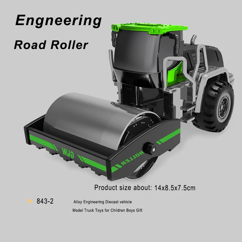 Véhicules de Chantier Moulés Sous Pression – 1:55 (10 Styles)