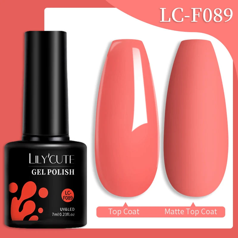 Vernis Gel LILYCUTE 7ml – Brun Foncé Collection Automne/Hiver – Brillance & Élégance Longue Tenue