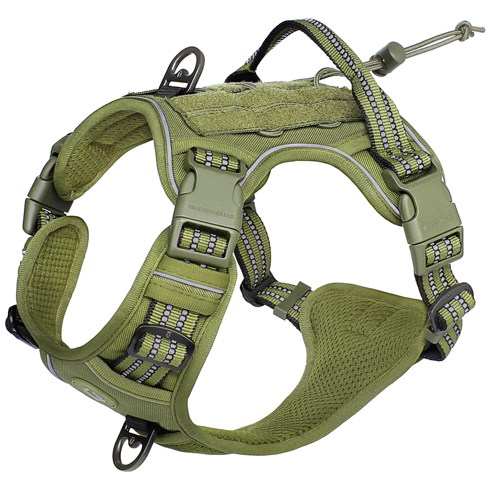 Harnais tactique militaire anti-traction pour chien moyen et grand