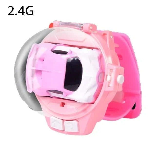 Mini Montre Voiture RC LED – Jouet Télécommandé 2.4GHz (Enfants)