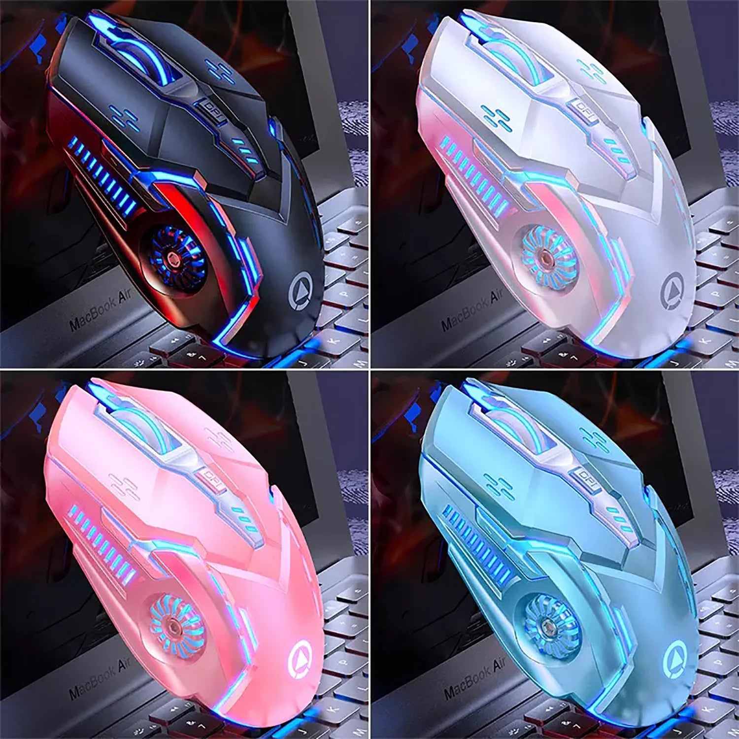 Souris Gaming Filaire G5 – Rétro-éclairage, 6 Boutons Macro, Haute Précision