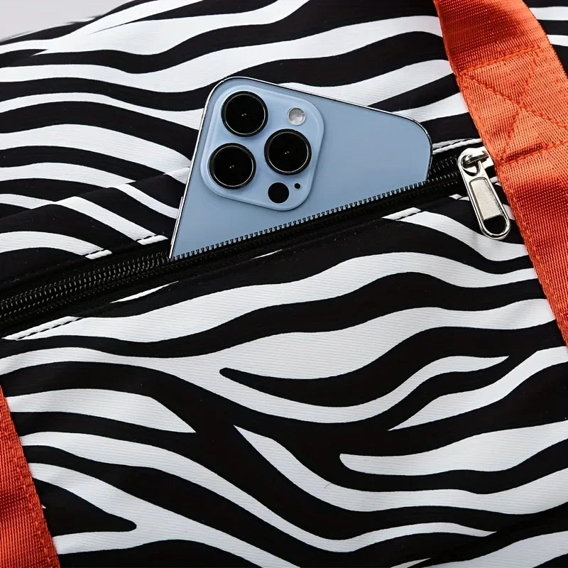 Sac de Voyage en Nylon – Grande Capacité & Imprimé Animal