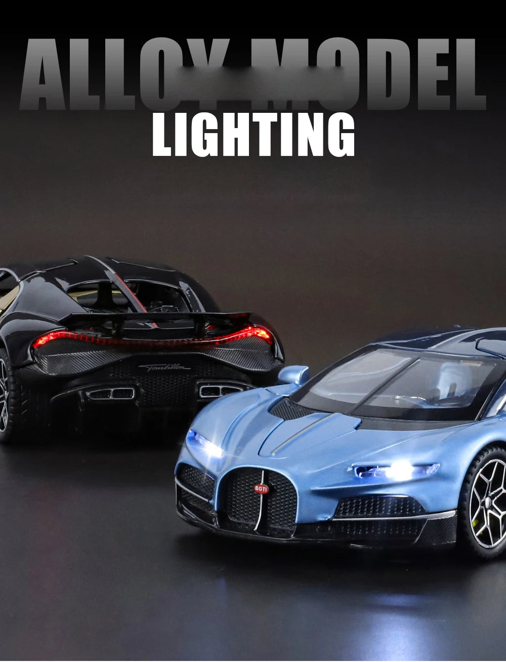 Bugatti Tourbillon V16 – Modèle 1:32 en Alliage | Son & Lumière | Mini GT Collection