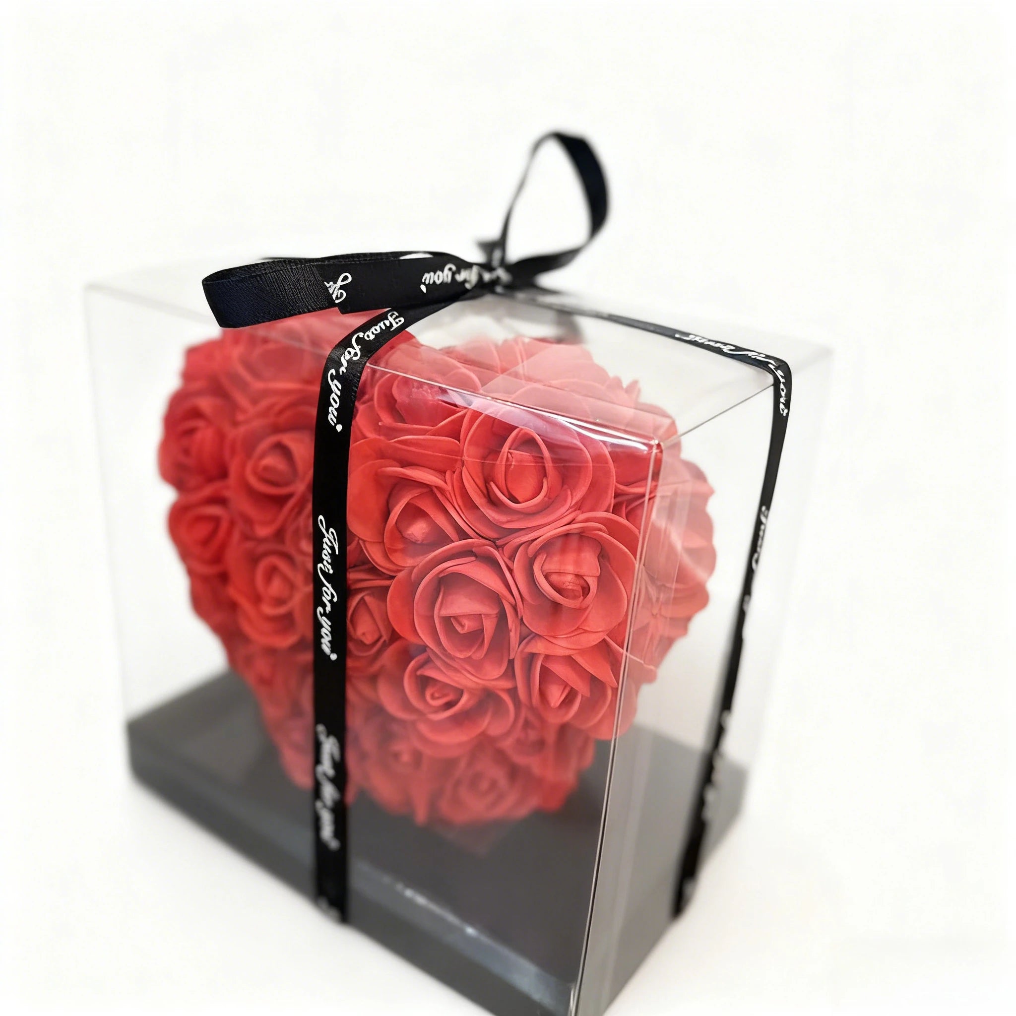 Boîte-Cadeau Rose Artificielle 15 cm – Coffret Romantique pour Saint-Valentin, Mariage & Décoration