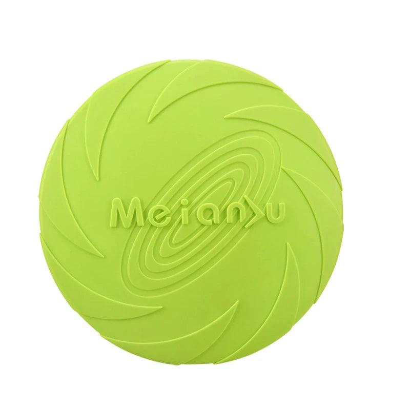 Frisbee en silicone souple pour chien — jouet à mâcher résistant