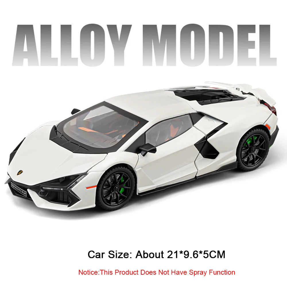 REVUELTO – Supercar Miniature 1:24 en Alliage | Son & Lumière | Portes Ouvrantes