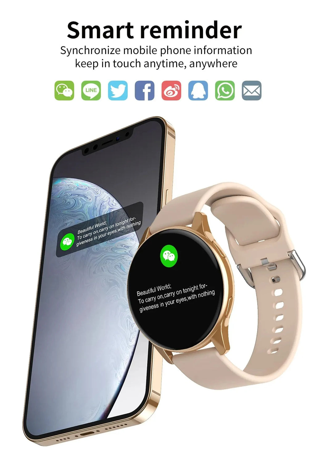 Montre Connectée LIGE – Appels Bluetooth & Charge Sans Fil (1.28’’ IP68 – 2025)