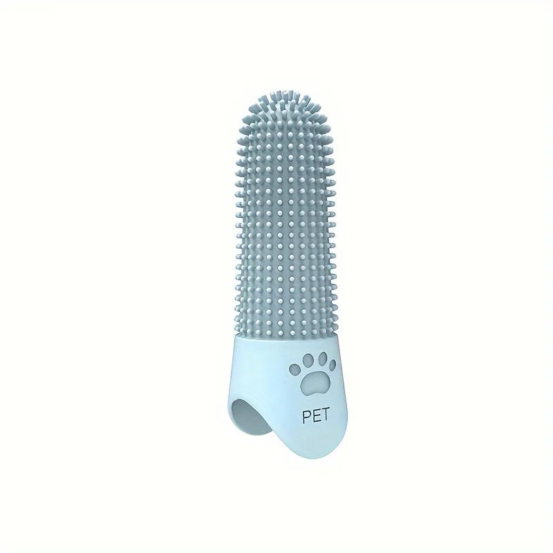Brosse à dents doigt en silicone 360° pour chien et chat