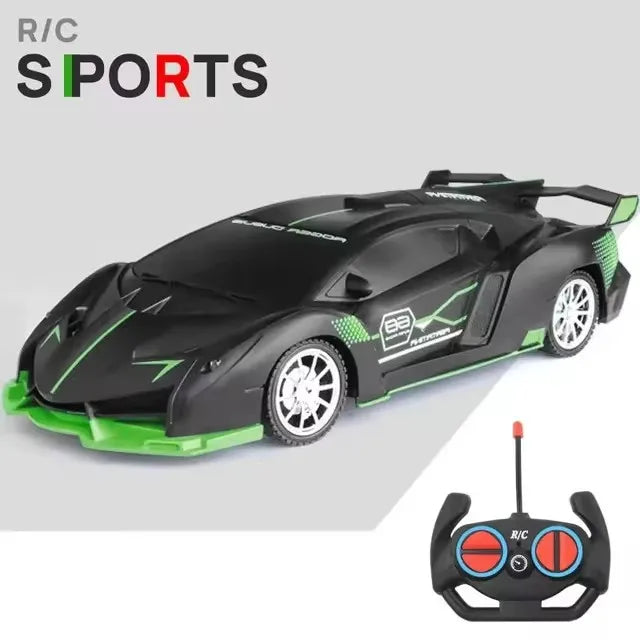 RC Car 2.4G 4CH Remote Control 1:18 With Led Light Sports Cars High Speed Radio Drift Vehicle Racing Boys Girls Toy For Children