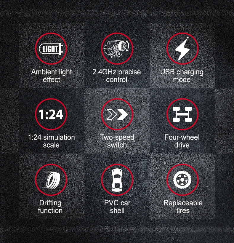 Voiture RC GTR 4WD – Drift Haute Vitesse & Style Compétition