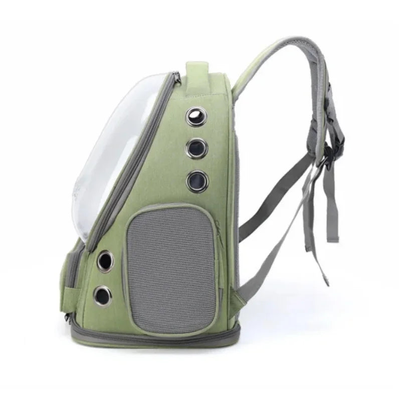 Sac à dos de transport bulle transparente pour chat et petit chien