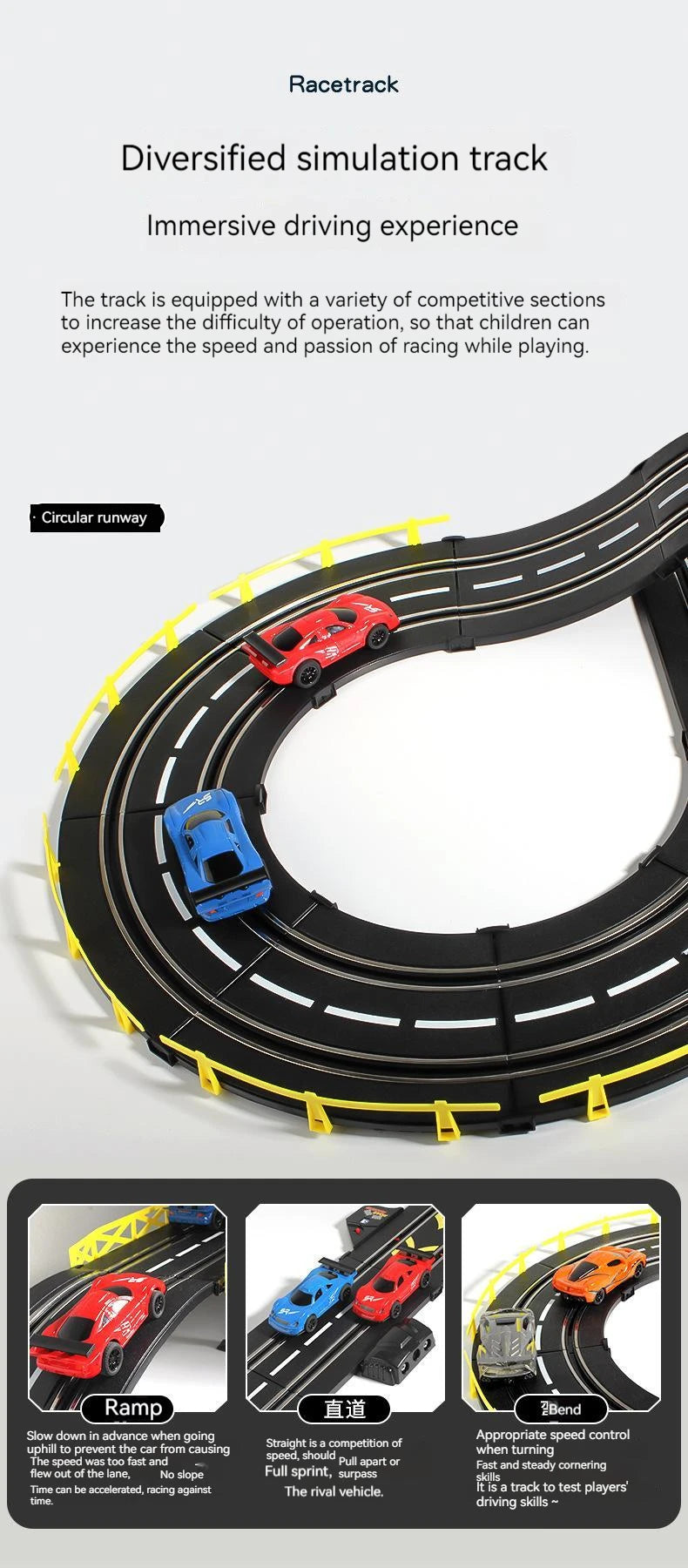 Voiture de Course sur Piste Télécommandée – Grande Aventure Compétition (Set 1:24)