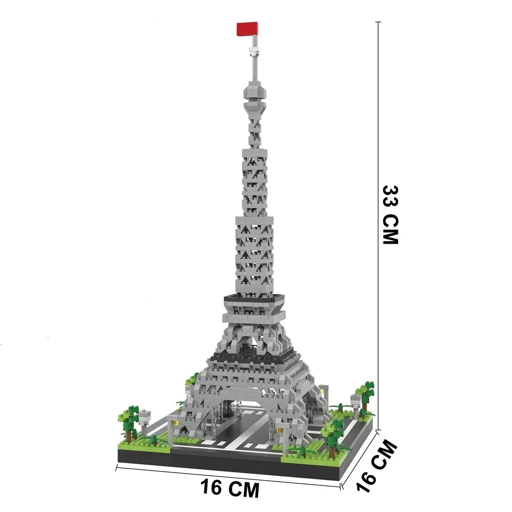 Tour Eiffel Micro Mini Blocs – Kit de Construction Décor & Collection