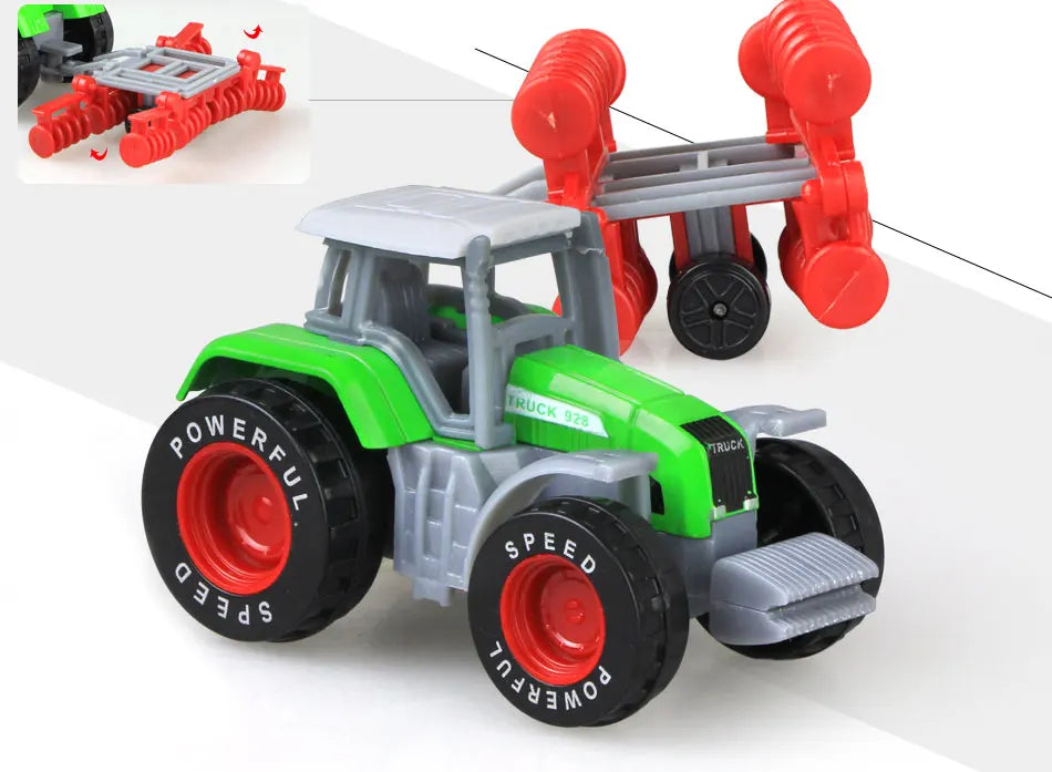 Mini Tracteur Agricole en Alliage – Modèle 1:64 pour Enfants
