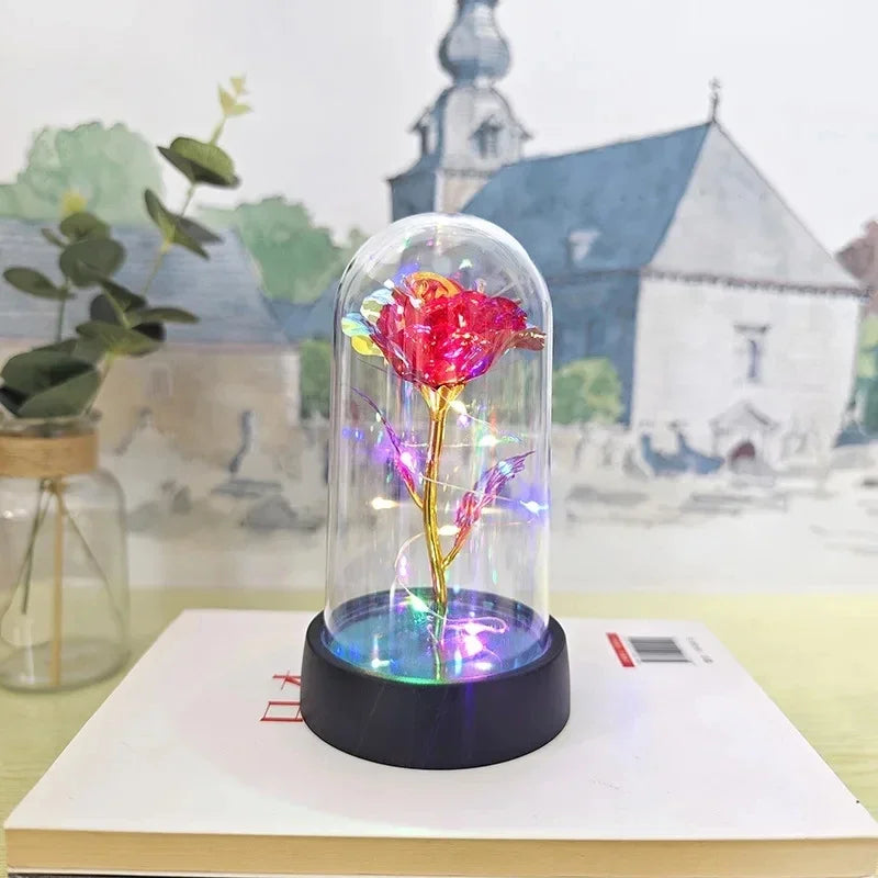 Rose Éternelle Lumineuse LED – Cadeau Romantique & Décoration
