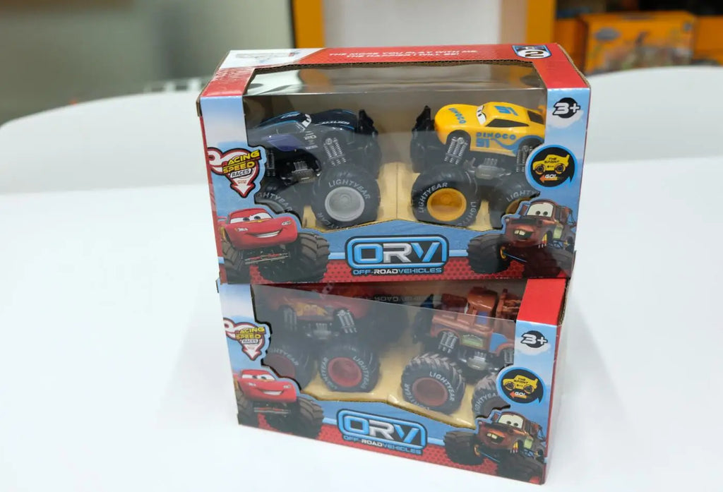 Ensemble de Véhicules Tout-Terrain à Double Inertie – Modèles Miniatures 1:55