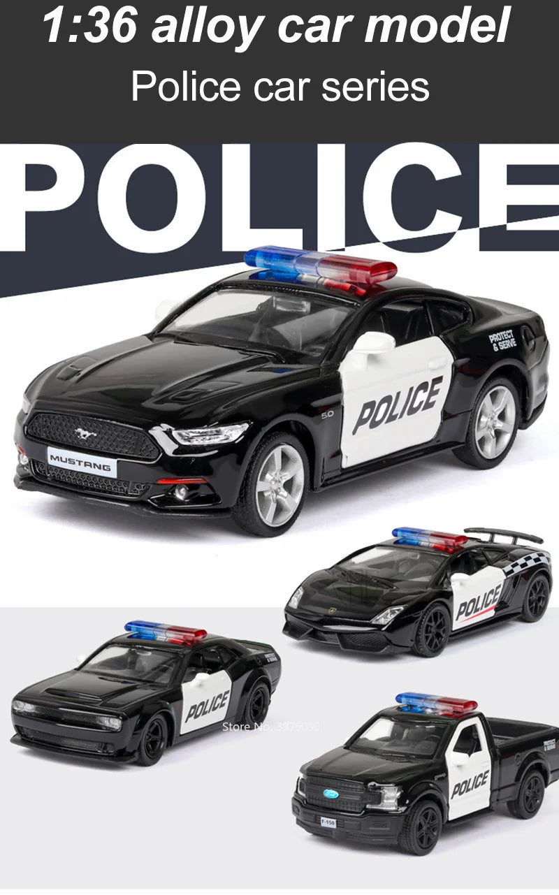 Modèle de Voiture 1:36 en Alliage – Portes Ouvrantes & Fonction Traction