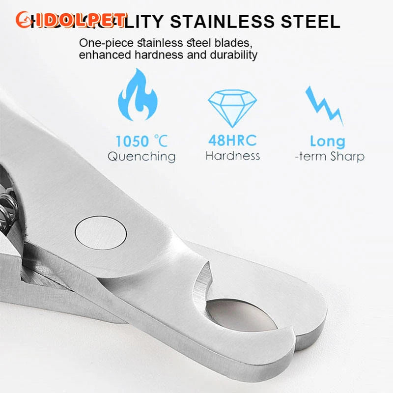 Coupe-griffes professionnel en inox pour chien et chat
