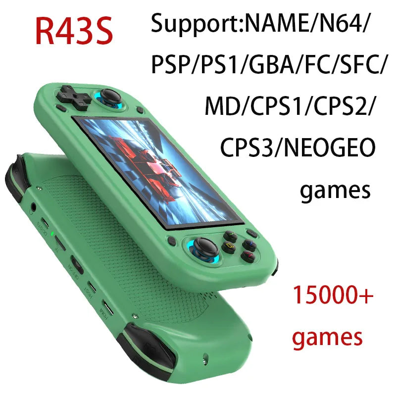 Console de jeu portable rétro R43S – 15 000+ jeux intégrés