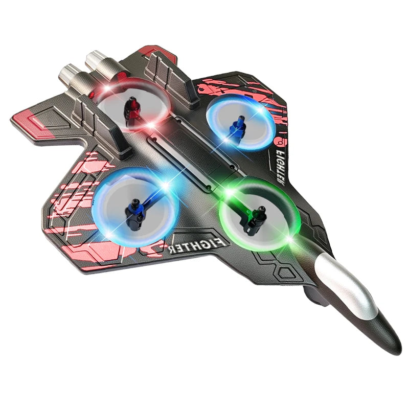 Avion RC L101 en Mousse – LED, Cascades 3D & Télécommande 2.4G