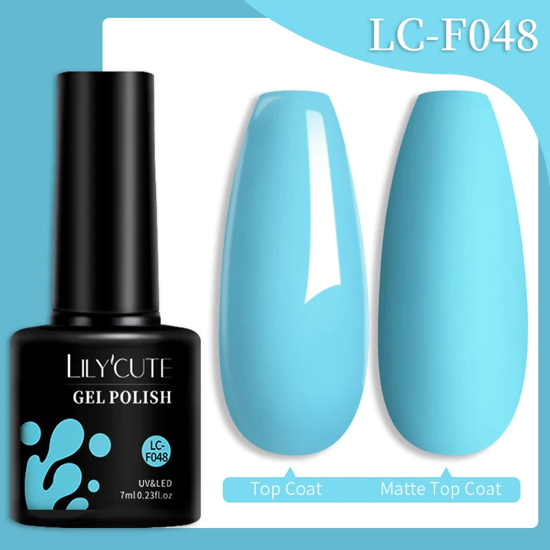 Vernis Gel LILYCUTE 7ml – Brun Foncé Collection Automne/Hiver – Brillance & Élégance Longue Tenue