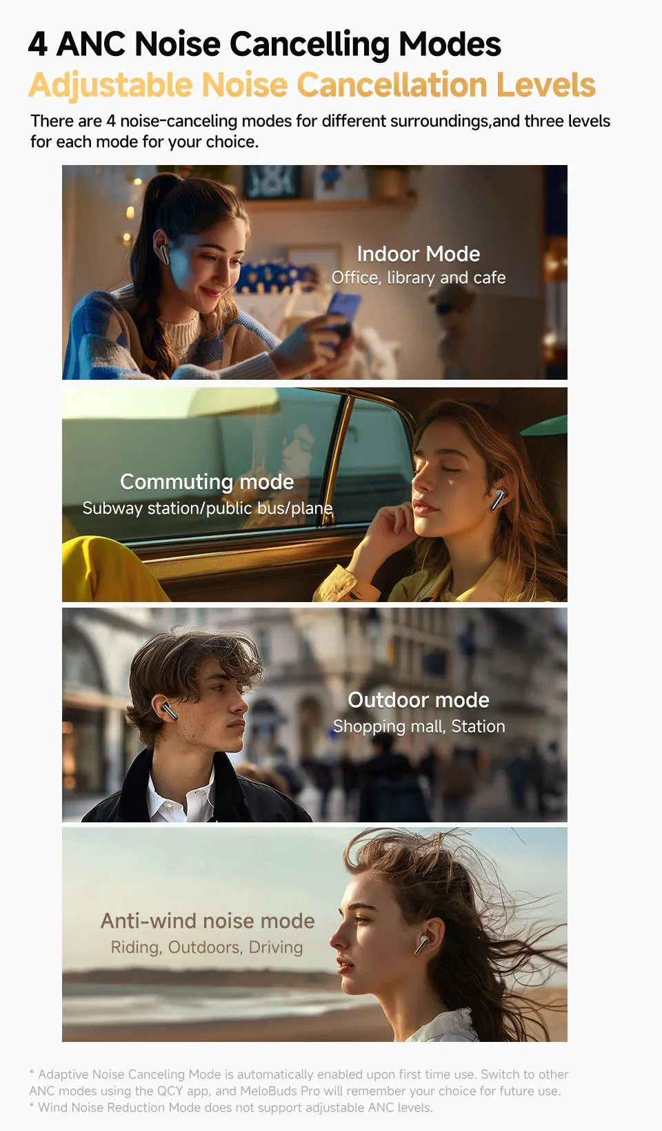 QCY MeloBuds Pro – Écouteurs Sans Fil ANC 46dB | LDAC Hi-Res | 34h d’Autonomie