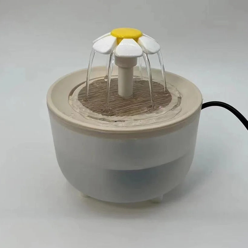 Fontaine à eau automatique 1,2 L pour chat et chien — filtrante et silencieuse