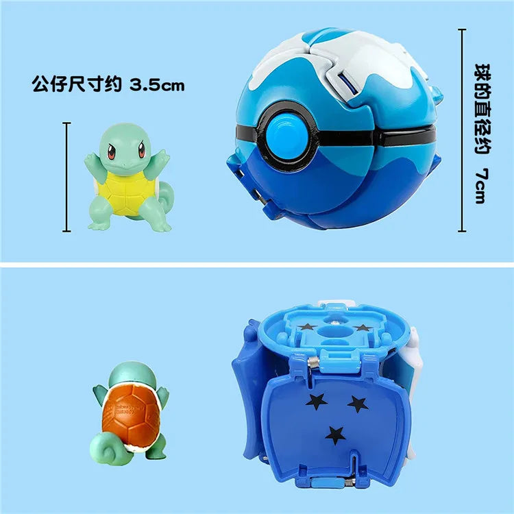 Figurines Pokéball Pokémon – Pikachu, Dracaufeu, Gengar, Tortank, etc. (Plusieurs modèles)