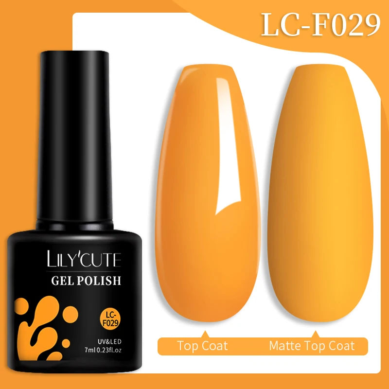 Vernis Gel LILYCUTE 7ml – Brun Foncé Collection Automne/Hiver – Brillance & Élégance Longue Tenue
