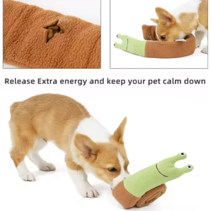 Tapis de fouille interactif pour chien et chat — anti-ennui, forme escargot