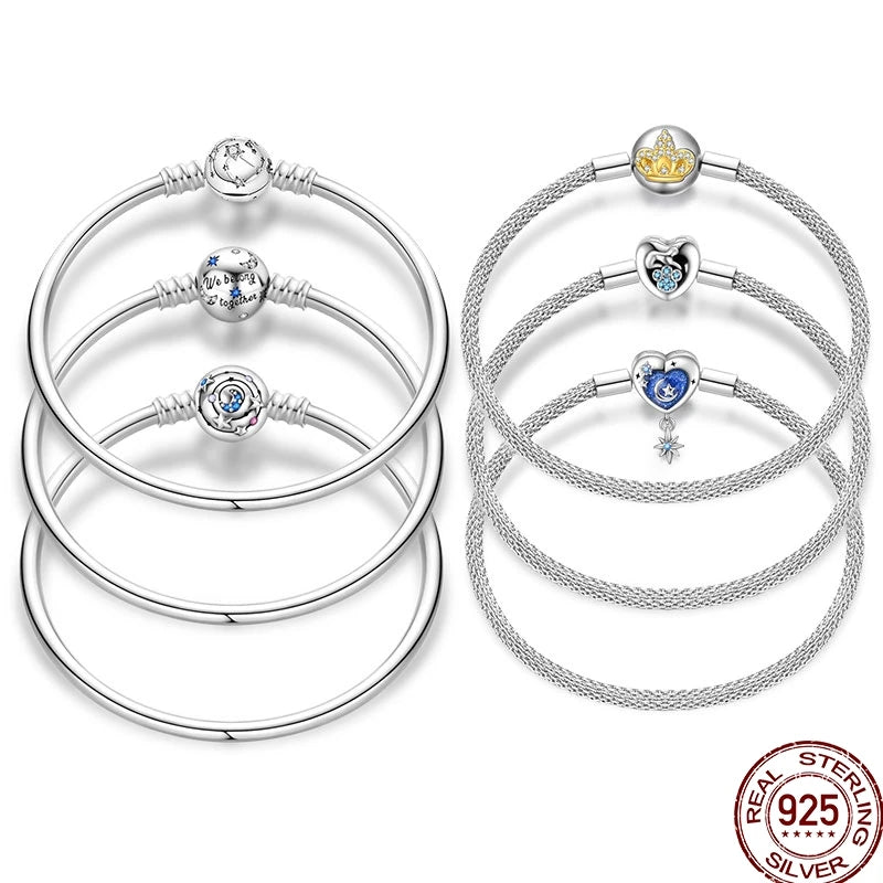 Bracelet en Argent 925 – Cœur Pavé Zircone & Infinity – 17 à 20 cm