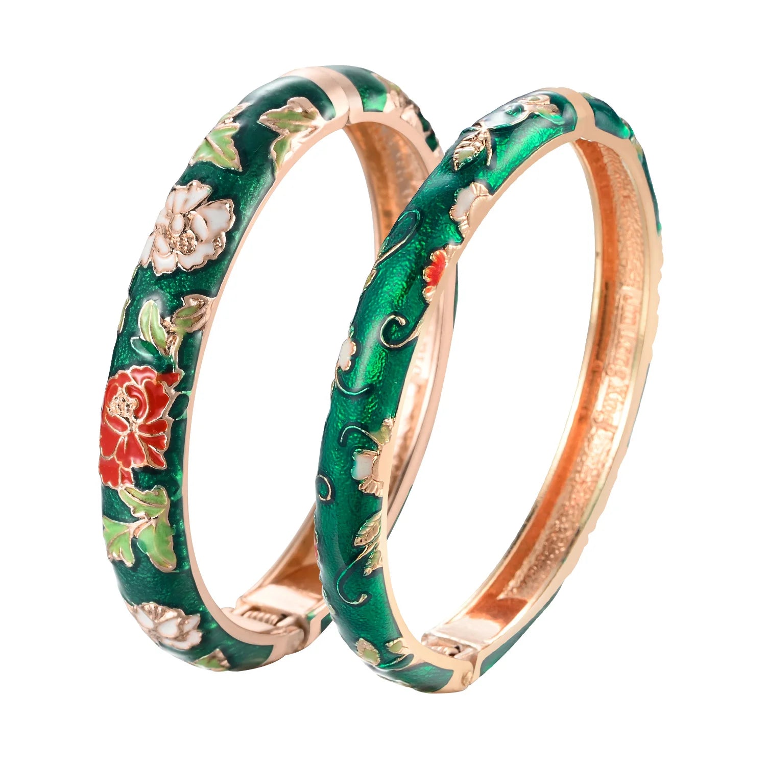 Bracelet Émaillé Fleur – Style Indien & Dubaï – Couleurs Premium