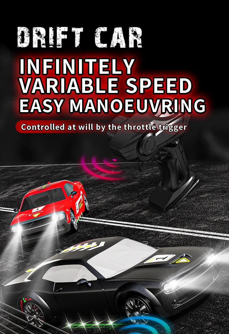 KF27 – Voiture RC Drift 4x4 1:20 avec LED Haute Vitesse