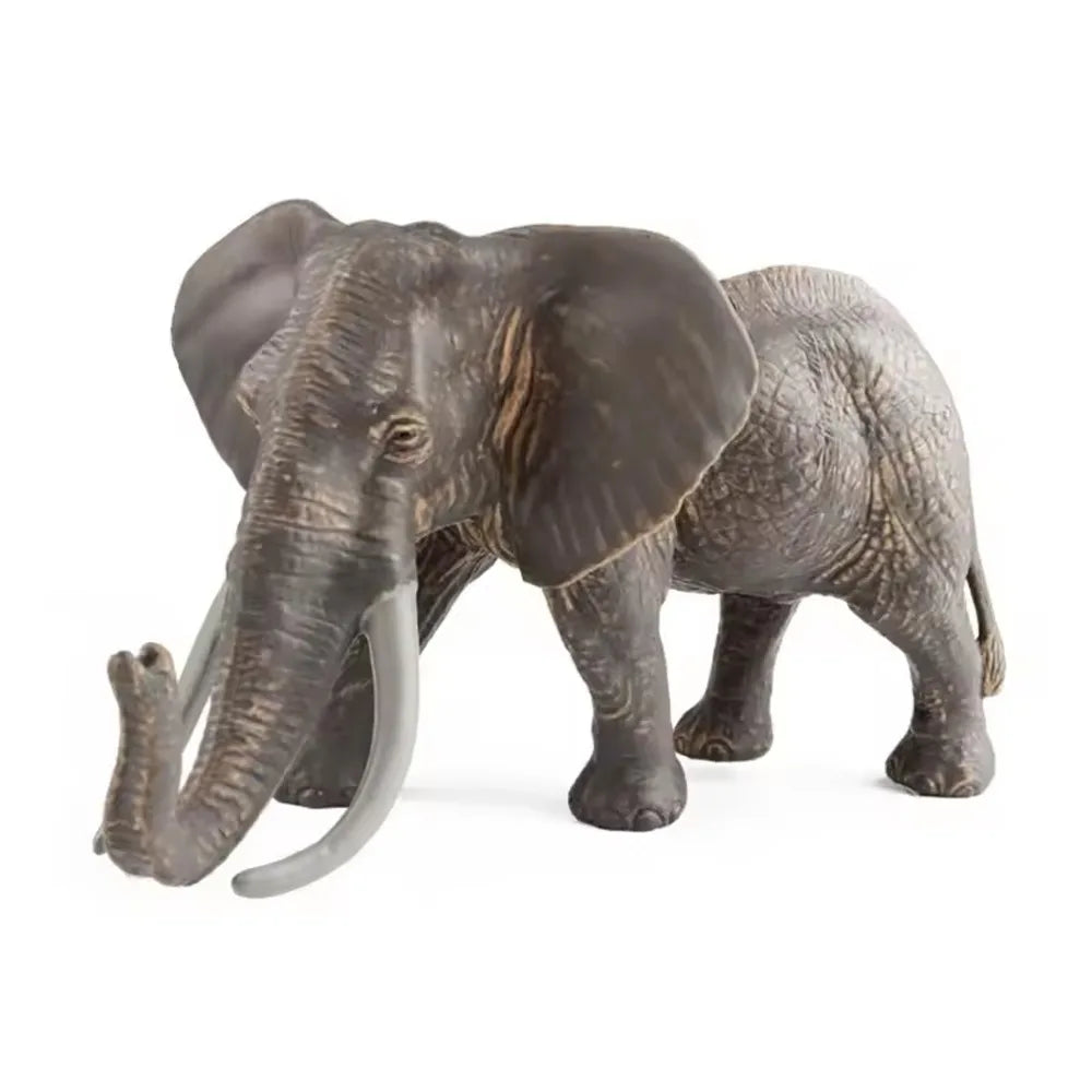 Grande Figurine d’Éléphant Sauvage – Modèle Réaliste & Décoration Nature