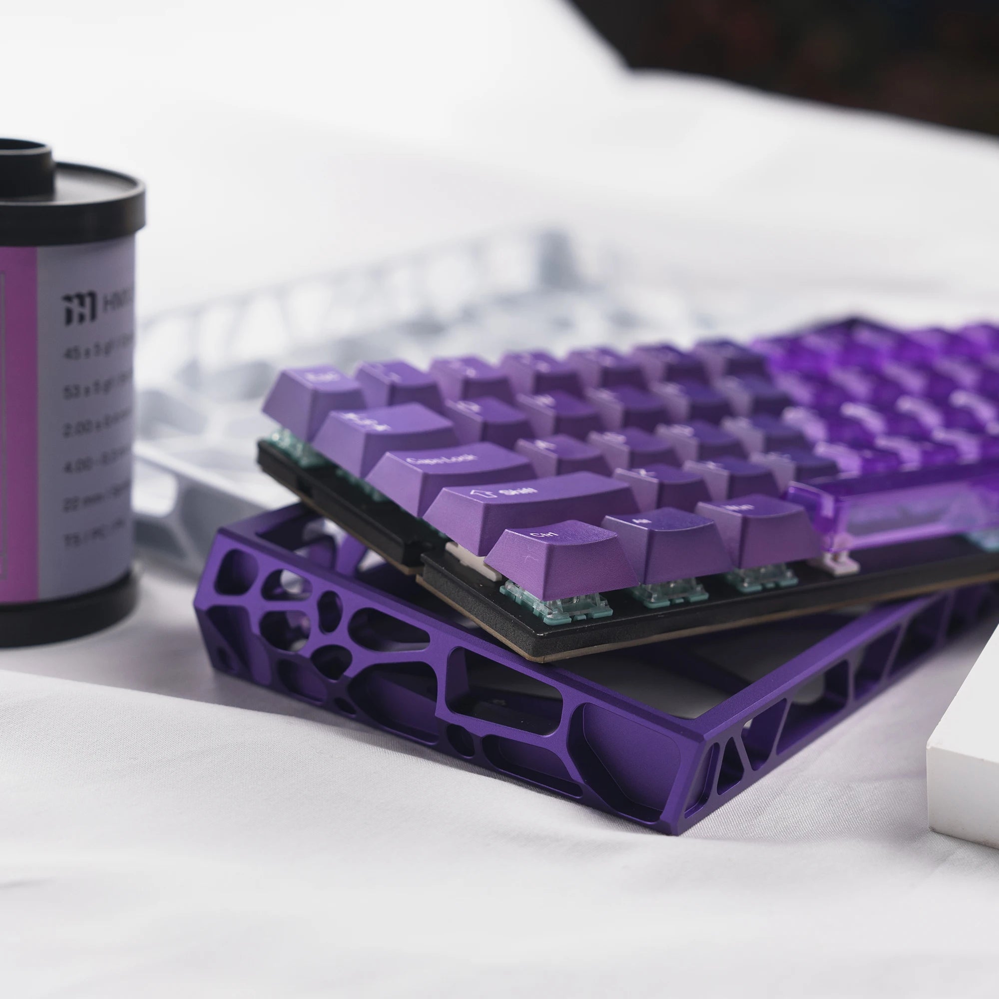 Keycaps Cristal Transparents – 167 Touches PC + PBT (Profil Cherry)