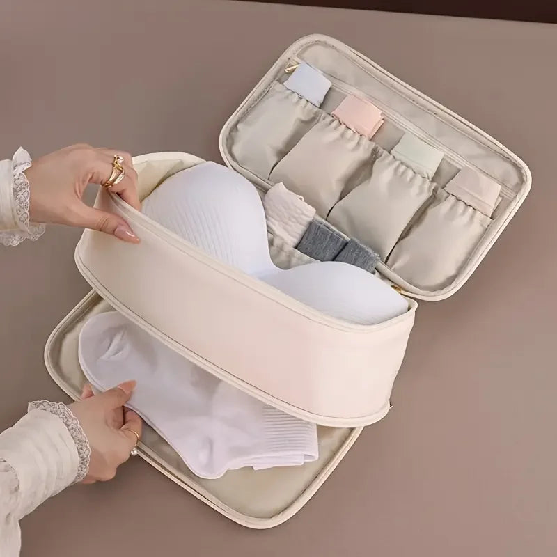 Sac de Rangement pour Sous-vêtements de Voyage – Double Couche & Imperméable