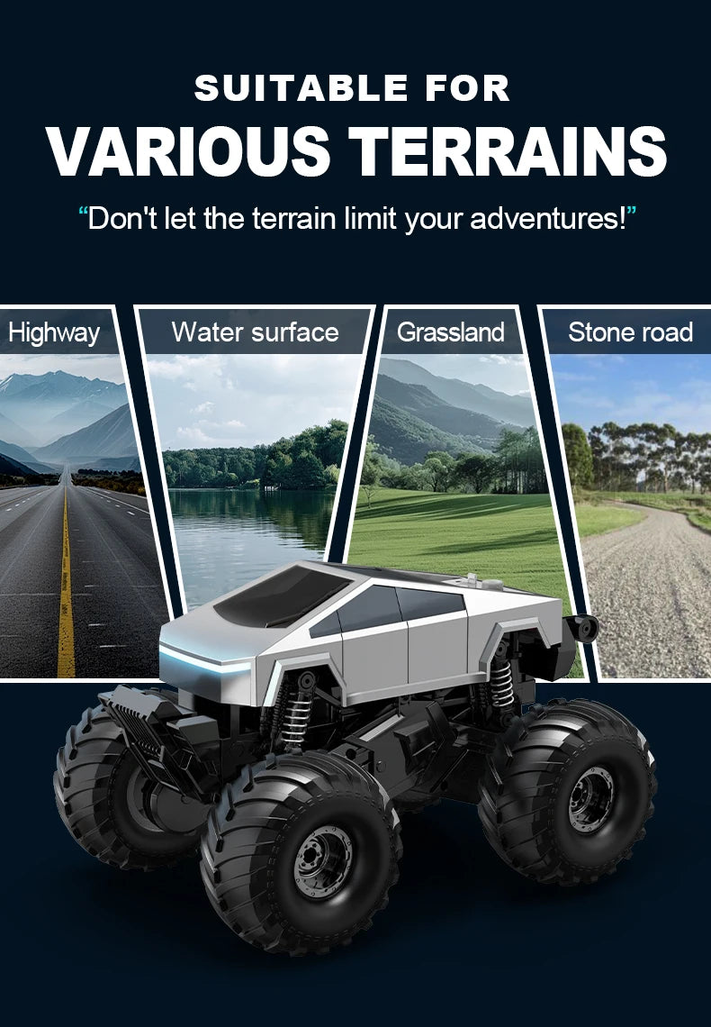 Véhicule Tout-Terrain Amphibie RC – 4x4 Télécommandé pour Enfants