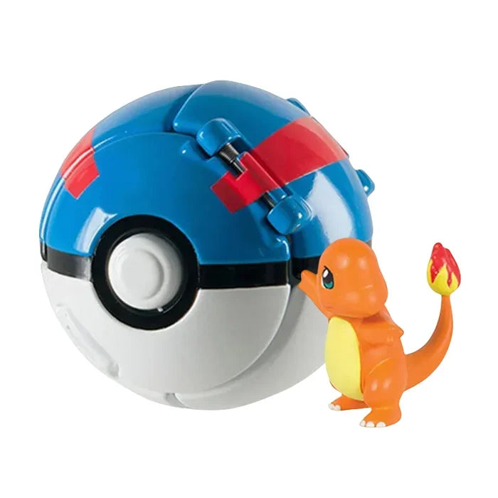 Figurines Pokéball Pokémon – Pikachu, Dracaufeu, Gengar, Tortank, etc. (Plusieurs modèles)