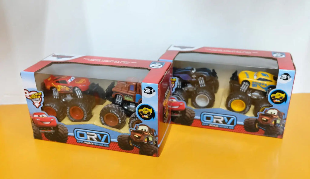 Ensemble de Véhicules Tout-Terrain à Double Inertie – Modèles Miniatures 1:55