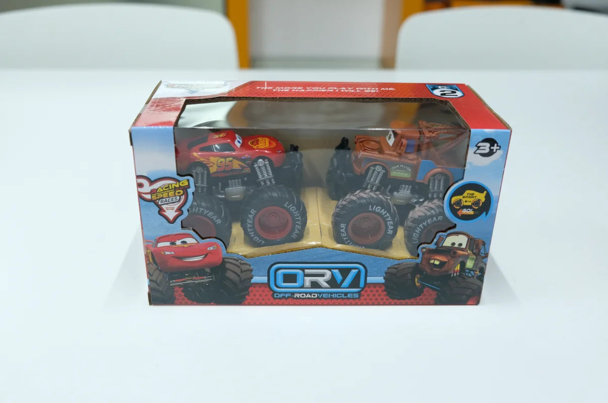 Ensemble de Véhicules Tout-Terrain à Double Inertie – Modèles Miniatures 1:55