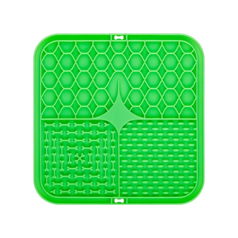 Tapis de léchage à ventouse pour chien et chat — silicone
