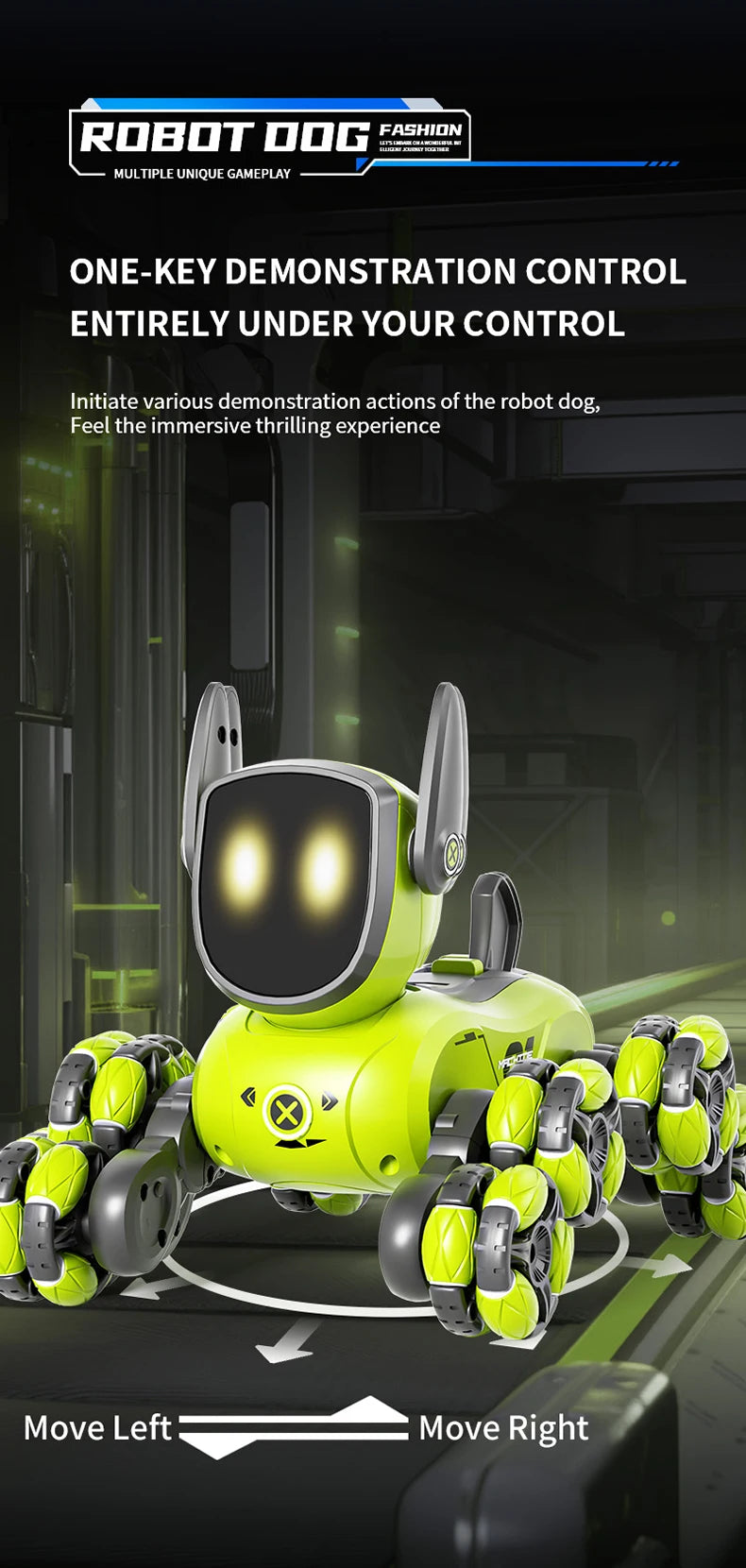 JJRC Q200 – Voiture RC Acrobatique 8 Roues à Détection Gestuelle & Commande Vocale