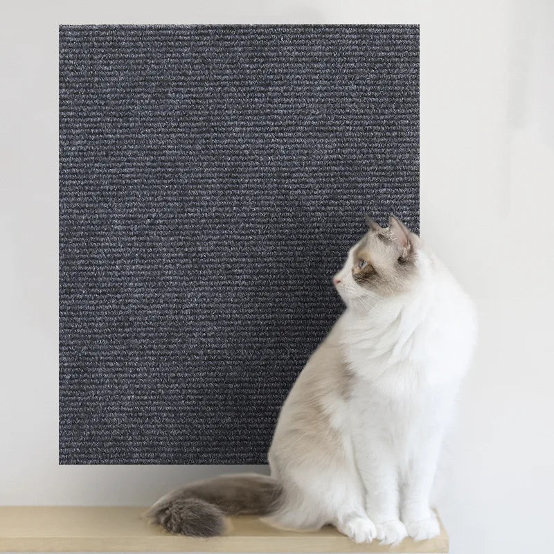 Tapis griffoir autocollant pour chat — protège canapé et angles, découpable
