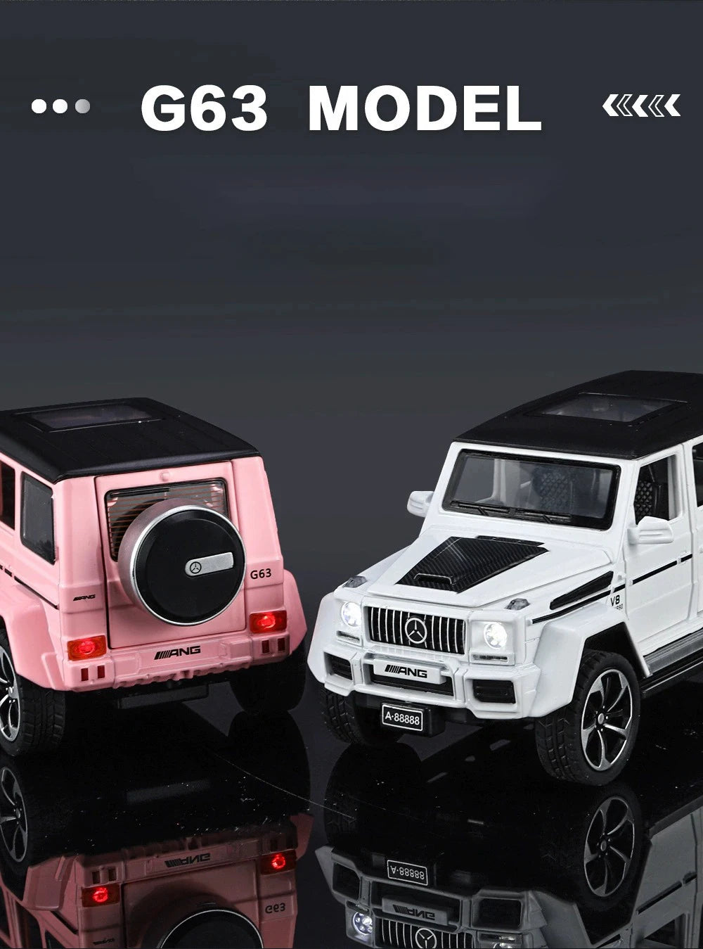 Mercedes-Benz G63 1:32 – Miniature Tout-Terrain Brabus Métal | Son & Lumière