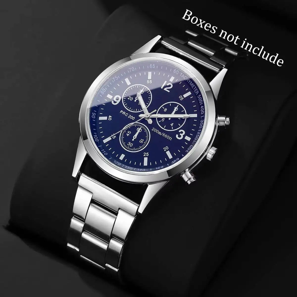 Montre Homme Quartz – Business & Acier Inoxydable (Sans Boîte)