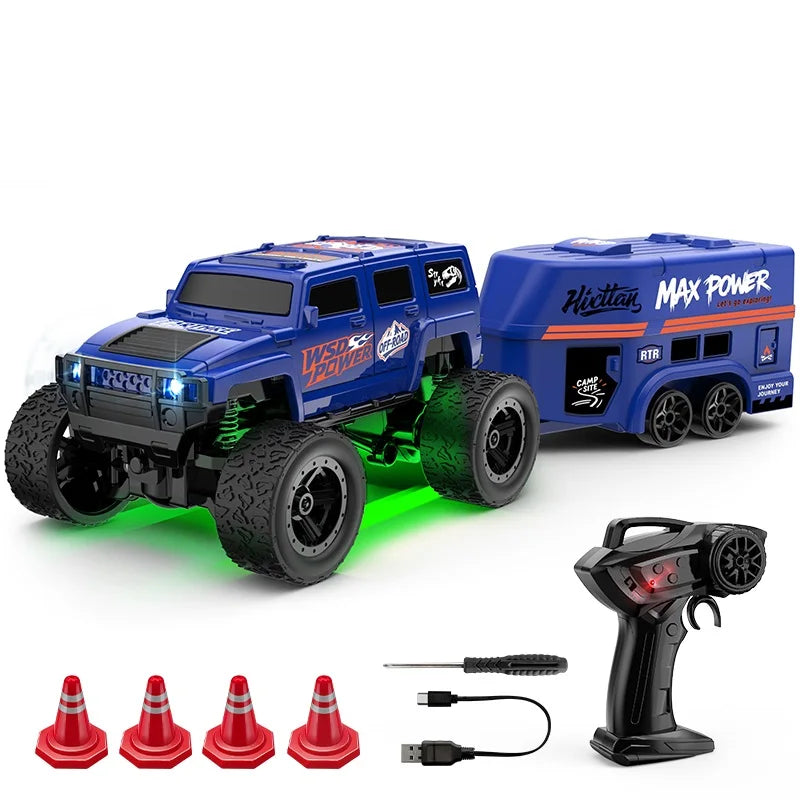 Mini Voiture Télécommandée 1:64 – Tout-Terrain & Escalade