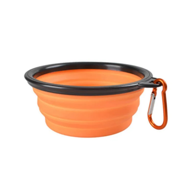 Gamelle pliable de voyage pour chien et chat — silicone