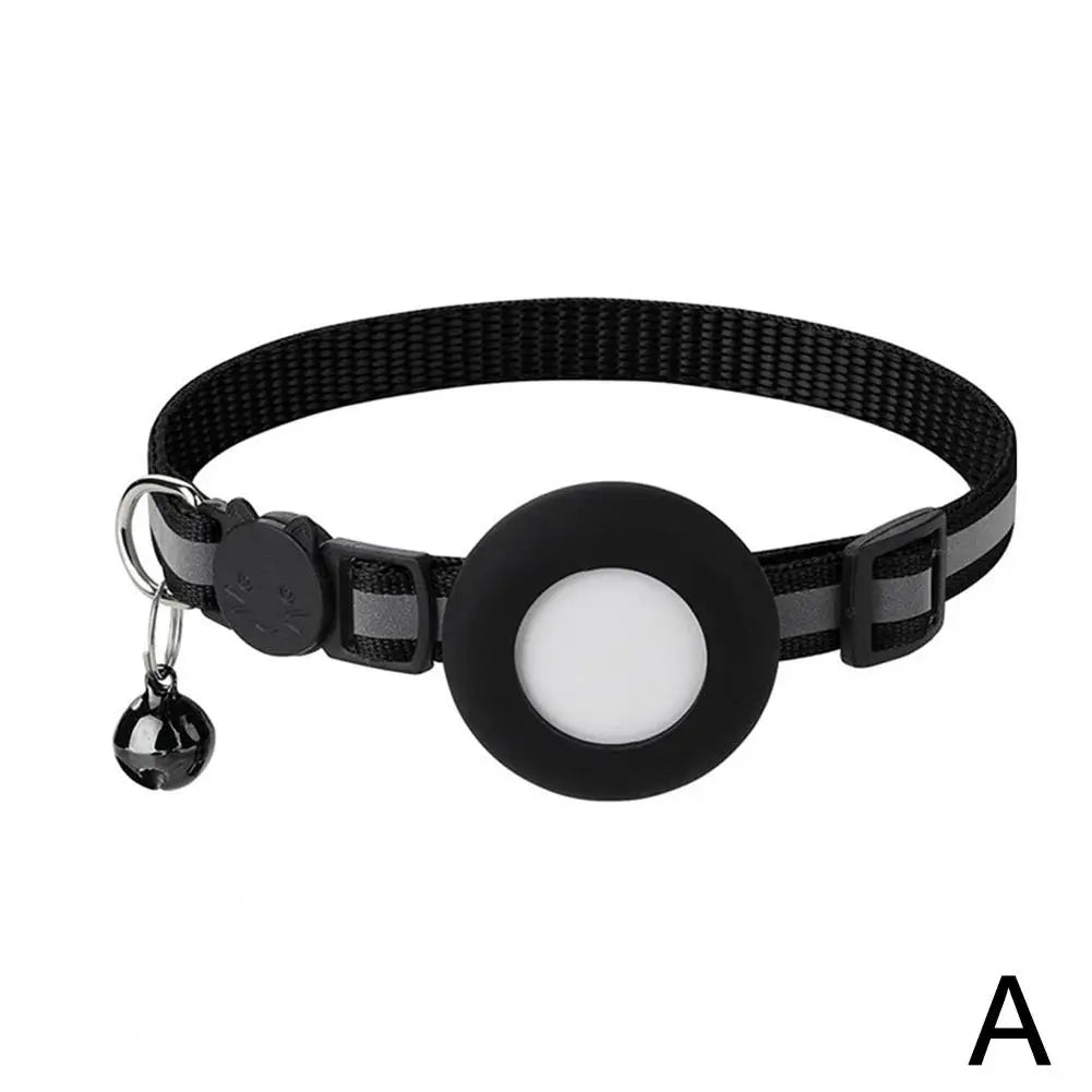 Collier chat pour AirTag avec grelot — réfléchissant et sécurisé